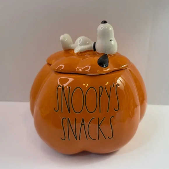 Peanuts Rae Dunn Pumpkin Jar - Picture 1 of 5